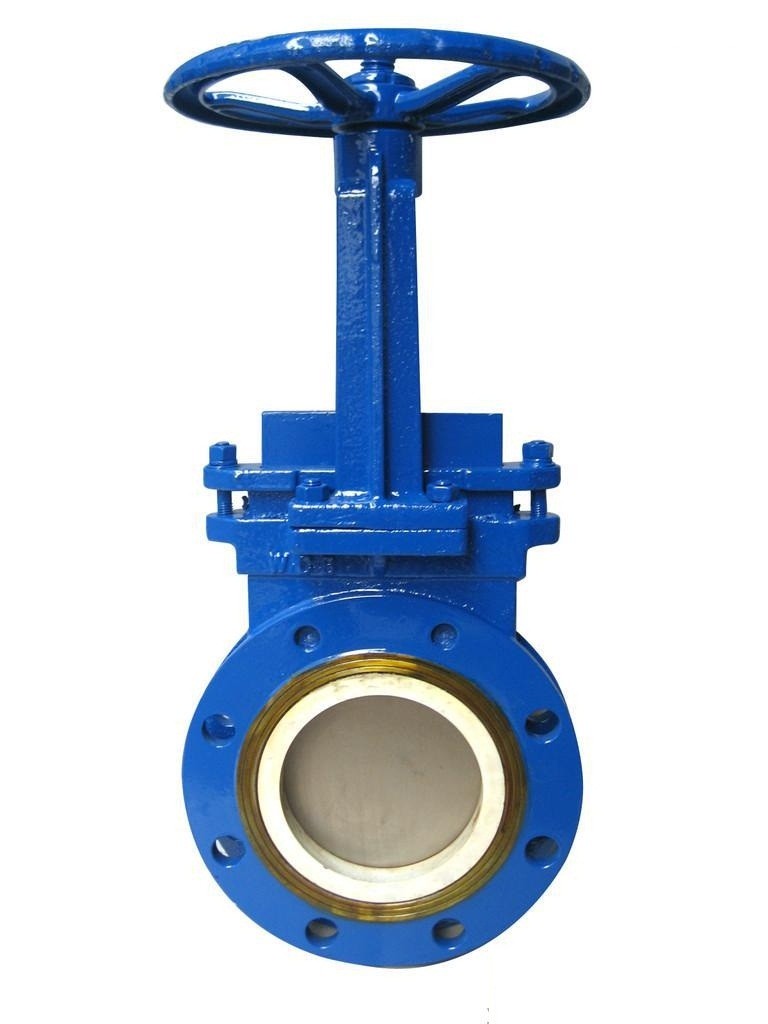 Manual ceramic knife gate valve