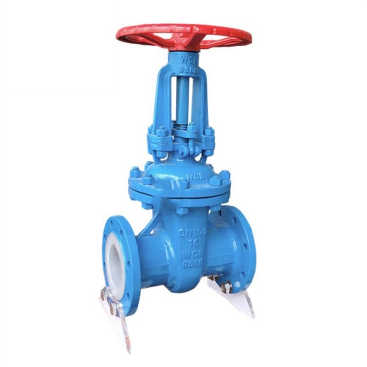 Manual fluorine lined gate valve