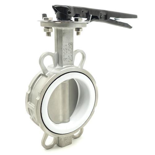 Stainless steel handle clamp butterfly valve