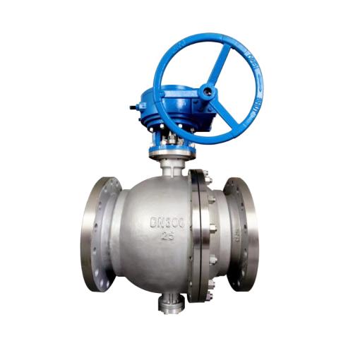 Turbine flange ball valve