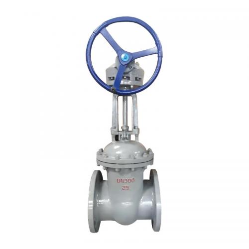 Umbrella gear cast steel gate valve